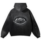 Eye Frayed Fleece Hoodie